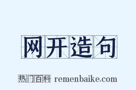 网开造句是什么意思的图片